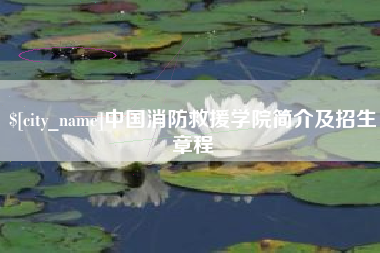 祁东中国消防救援学院简介及招生章程