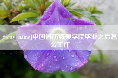 祁东中国消防救援学院毕业之后怎么工作