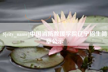 祁东中国消防救援学院辽宁招生简章公示