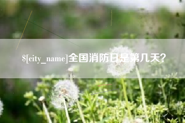 祁东全国消防日是第几天？