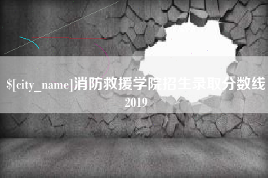 祁东消防救援学院招生录取分数线2019