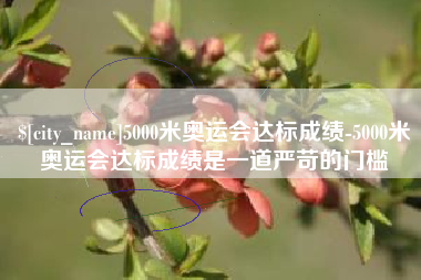 祁东5000米奥运会达标成绩-5000米奥运会达标成绩是一道严苛的门槛