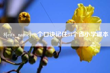 祁东一个口诀记住34个省小学课本