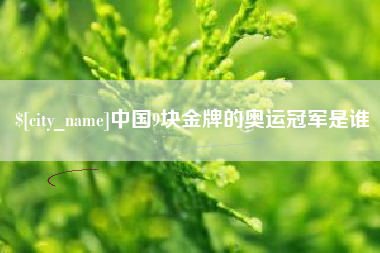 祁东中国9块金牌的奥运冠军是谁