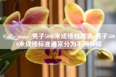 祁东男子5000米成绩对照表-男子5000米成绩标准通常分为不同等级
