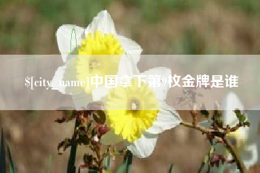 祁东中国拿下第9枚金牌是谁