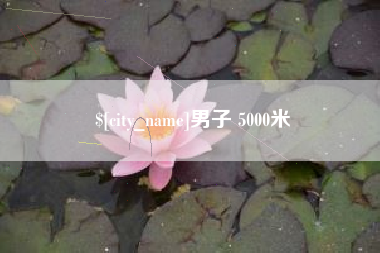 祁东男子 5000米