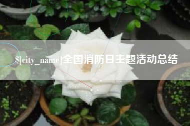 祁东全国消防日主题活动总结