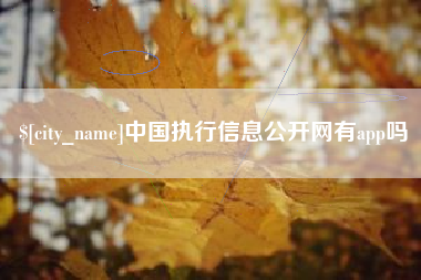 祁东中国执行信息公开网有app吗