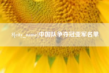 祁东中国队争夺冠亚军名单