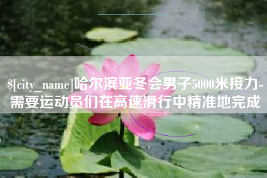 祁东哈尔滨亚冬会男子5000米接力-需要运动员们在高速滑行中精准地完成