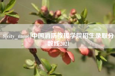 祁东中国消防救援学院招生录取分数线2021