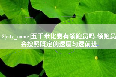 祁东五千米比赛有领跑员吗-领跑员会按照既定的速度匀速前进