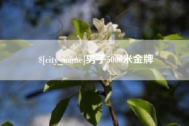 祁东男子5000米金牌