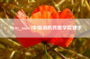 祁东中国消防救援学院要求