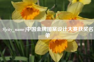 祁东中国金牌图案设计大赛获奖名单