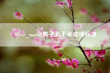 祁东男子五千米成绩标准