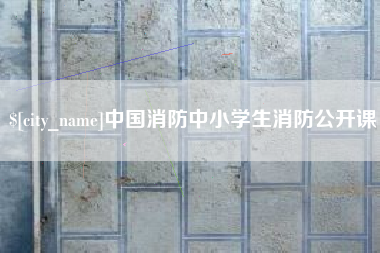 祁东中国消防中小学生消防公开课