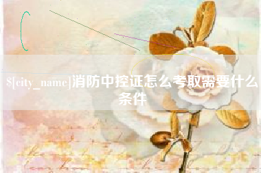 祁东消防中控证怎么考取需要什么条件