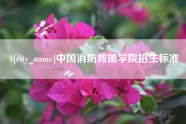 祁东中国消防救援学院招生标准