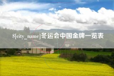 祁东冬运会中国金牌一览表