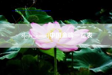 祁东中国金牌一览表