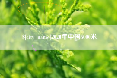 祁东2020年中国5000米