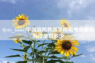 祁东中国消防救援学院报考分数线浙江录取多少