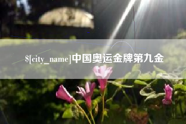 祁东中国奥运金牌第九金