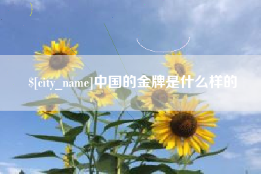 祁东中国的金牌是什么样的